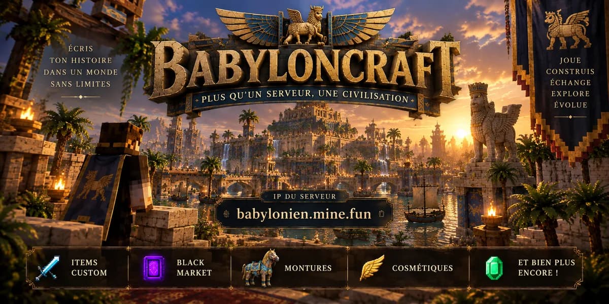 Présentation du serveur BabyloneCraft